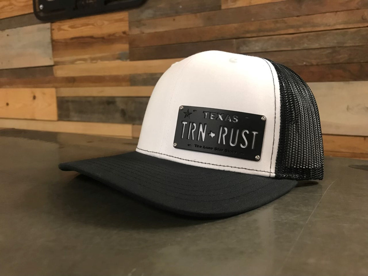Turnin Rust METAL License Plate Badge Caps – KRAVENED KUSTOMS